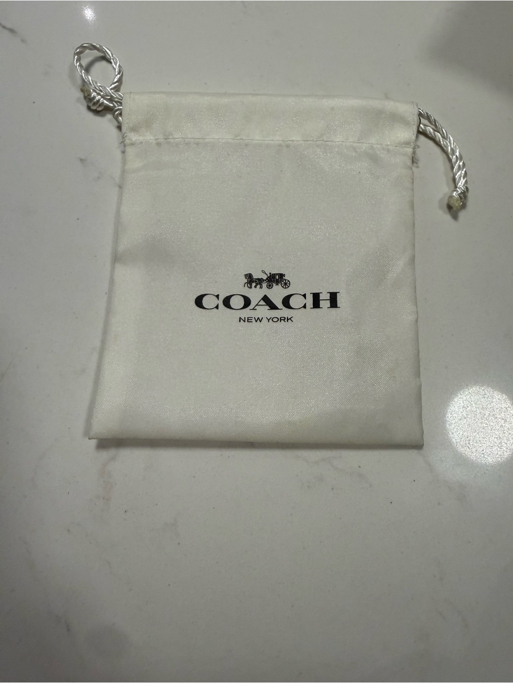 COACH Satin Drawstring Pouch